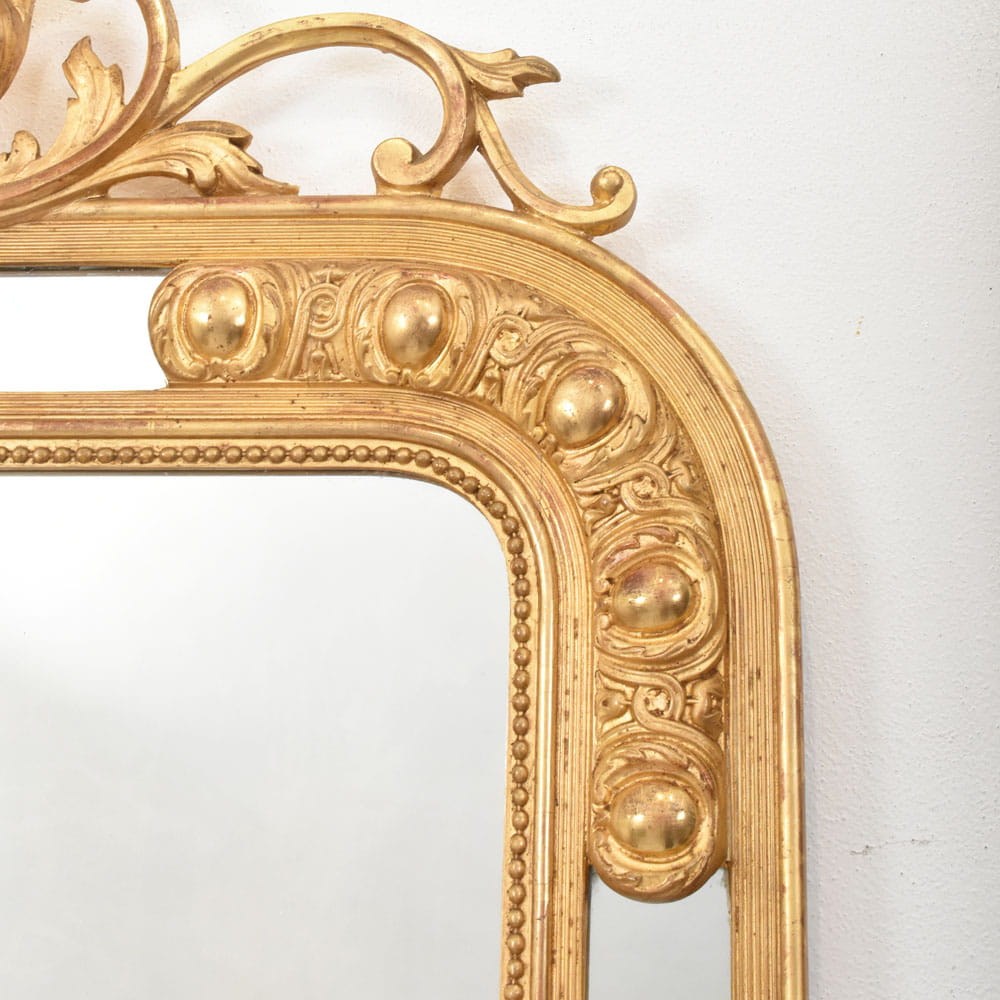 SPCP210 9a antiques gold leaf mirror louis philipp